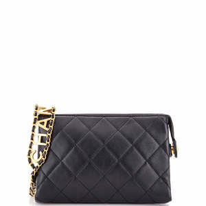 Chanel Small Logo Chain Strap Waist Bag Quilted Lambskin